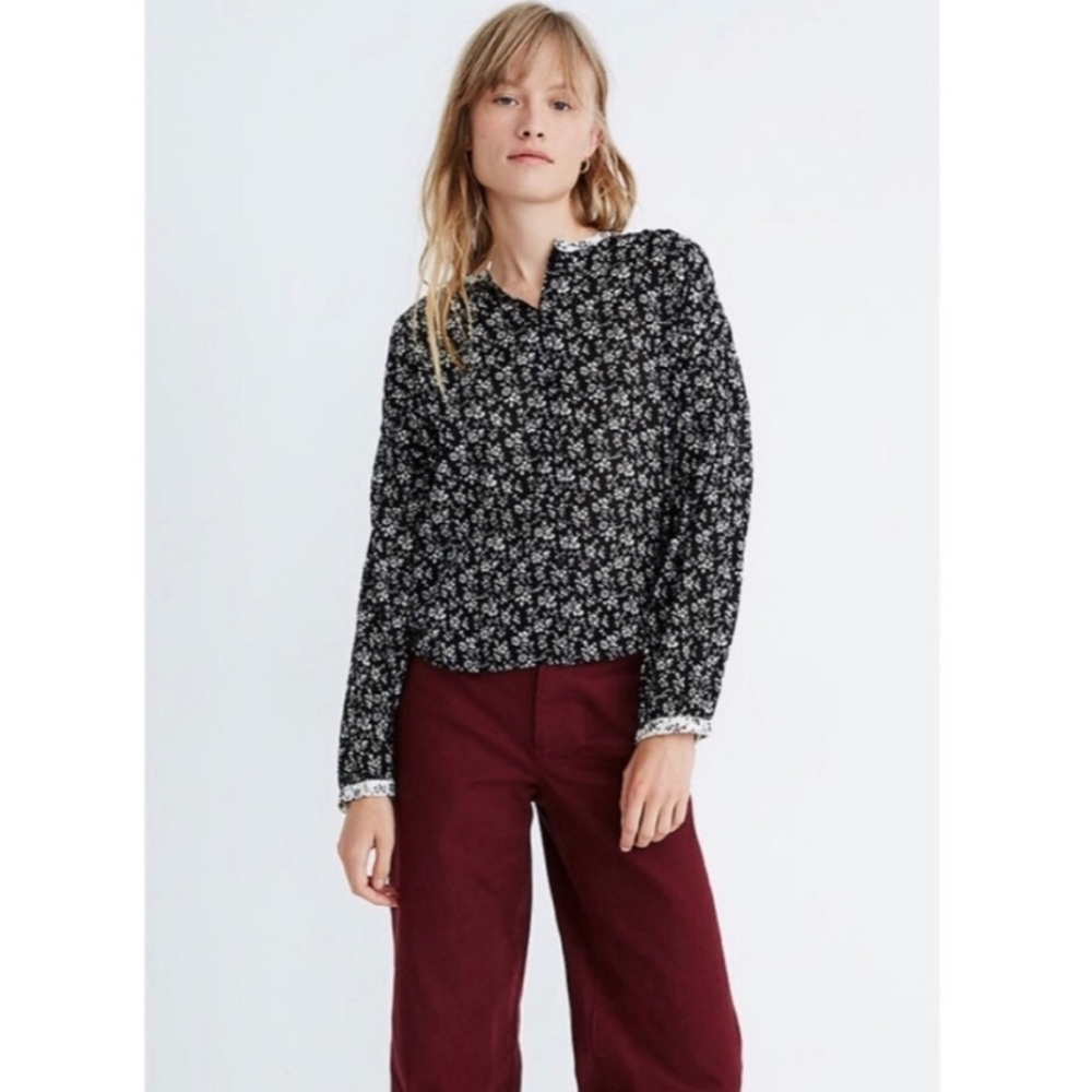 Madewell Floral Print-Mix Meadow Shirt Size XS